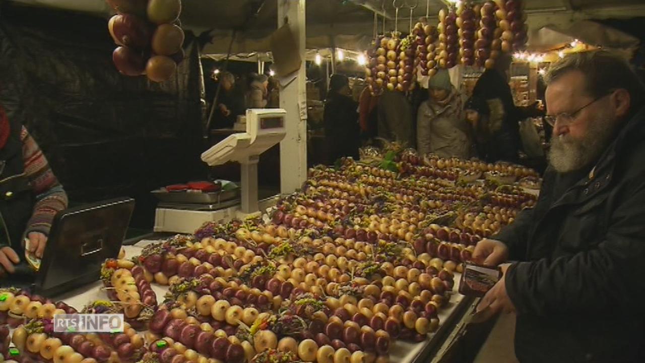 Le "Zibelemärit", traditionnel marché aux oignons bernois