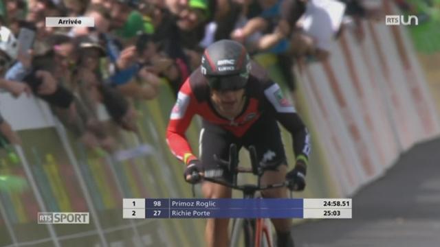 Cyclisme: l'Australien Richie Porte remporte le Tour de Romandie au terme du contre-la-montre de Lausanne