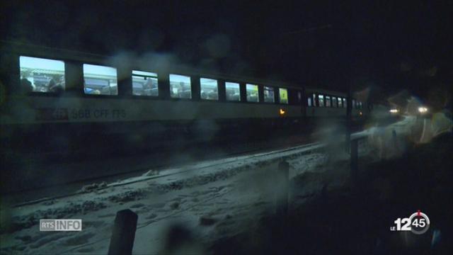 400 passagers bloqués dans un train entre Aigle et Bex en raison de la neige