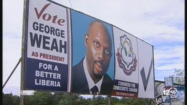 Liberia: l’ancien joueur de football Georges Weah remporte le 1er tour de la présidentielle