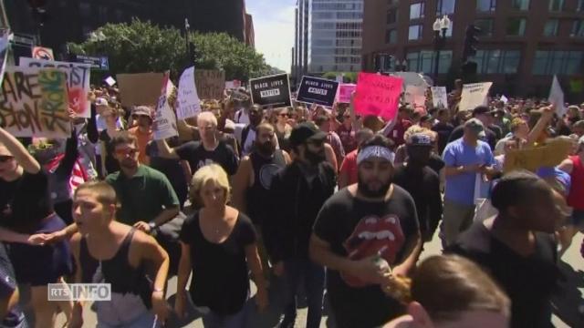 Des milliers de manifestants antiracistes défilent à Boston