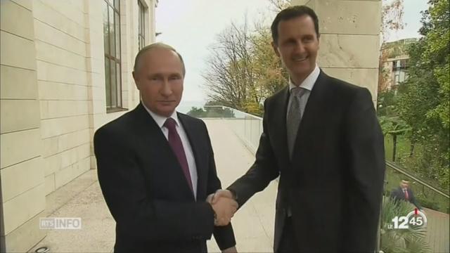 Poutine et Bachar al-Assad se rencontrent en Russie