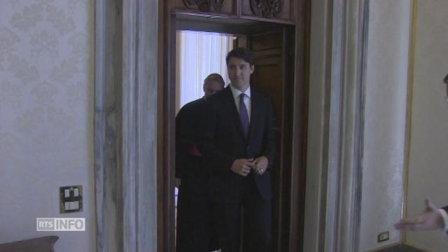 Justin Trudeau rencontre le pape François