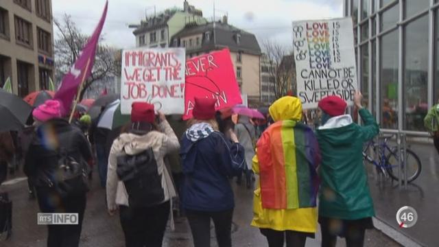 Droits des femmes: 10'000 personnes manifestent à Zurich