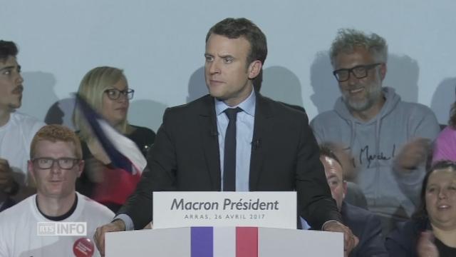 Emmanuel Macron hausse le ton face à Marine Le Pen à Arras