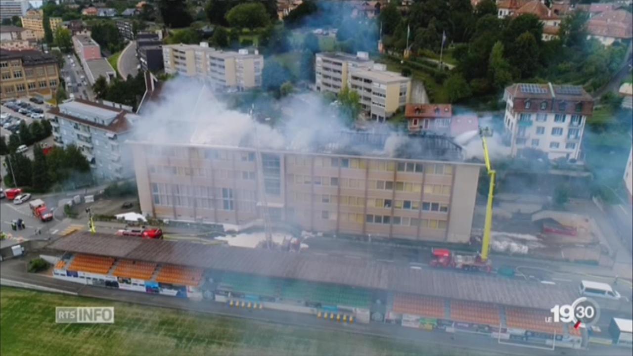 Vevey: 260 élèves à reloger après l'incendie d'un collège