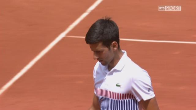 Roland-Garros, 2e tour: Sousa (POR) – Djokovic (SRB) 1-6 4-6