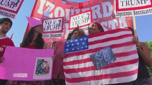 Les manifestations anti-Trump se multiplient dans le monde