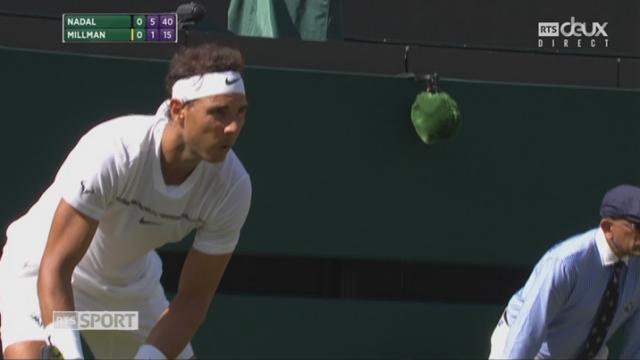 Wimbledon, 1er tour messieurs: Nadal (ESP) - Millman (AUS) 6-1