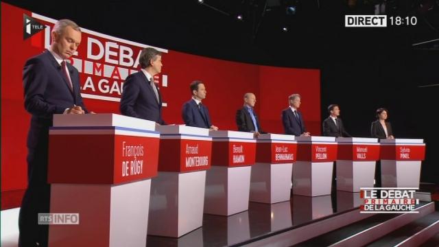 Les candidats à la primaire de la gauche française évoquent leurs stratégies face à Donald Trump