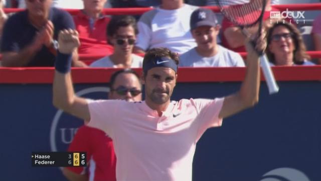 Montréal, 1-2 finale: Robin Haase (NED) - Roger Federer (SUI) 3-6, 6-7