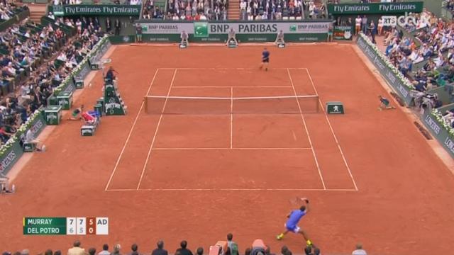 Tennis - Roland-Garros: Andy Murray - Juan Martin del Potro (7-6, 7-5, 6-0)