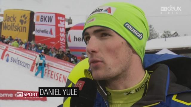 Slalom messieurs, 2e manche: interview de Daniel Yule (SUI)
