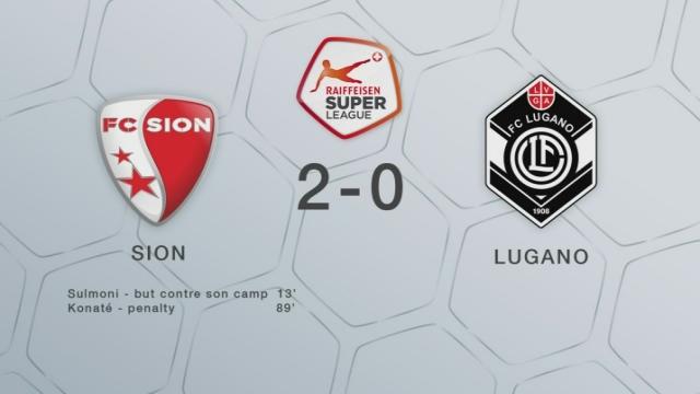 32e journée, Sion - Lugano (2-0): les buts de la rencontre