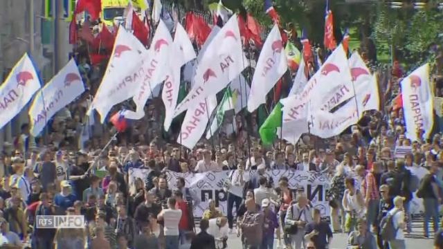 Un millier de manifestants a Moscou contre les restrictions sur  Internet