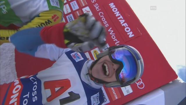 Skicross, finale dames, Montafon (AUT): la Suissesse Fanny Smith s'impose