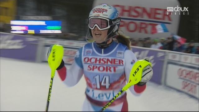 Levi (FIN), slalom 2e manche: Mélanie Meillard (SUI)