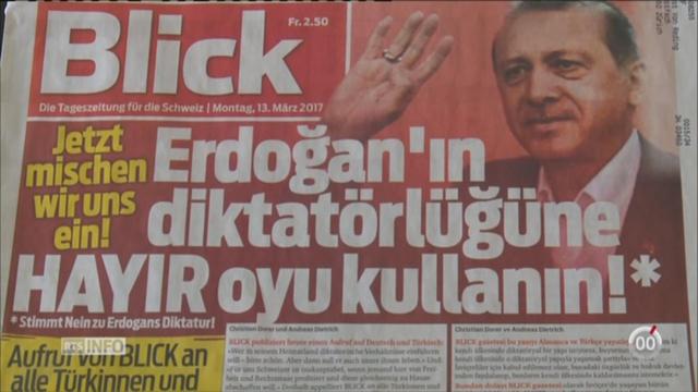 Le quotidien "Blick" a appelé les Turcs de Suisse à rejeter la réforme constitutionnelle d’Erdogan