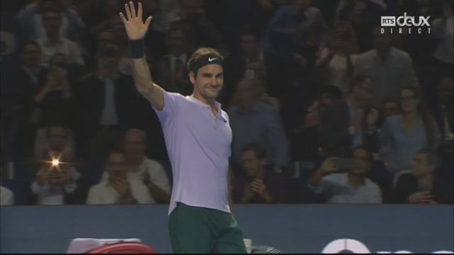 Bâle, 1-8e : R. Federer (SUI) bat B. Paire (FRA) (6-1, 6-3)