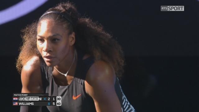 1-2 finale dames : Serena Williams (USA) - Mirjana Lucic-Baroni (CRO) (6-2 6-1)