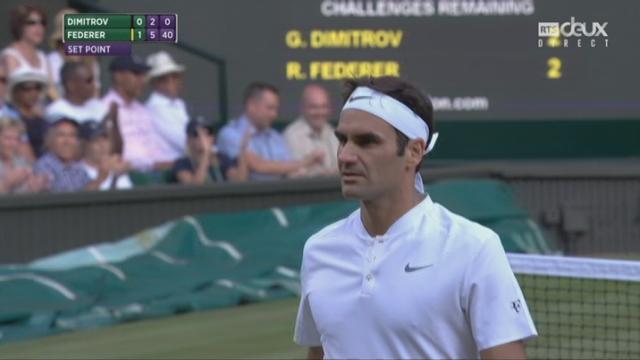 Wimbledon, 1-8: Dimitrov (BUL) - Federer (SUI) 4-6 2-6