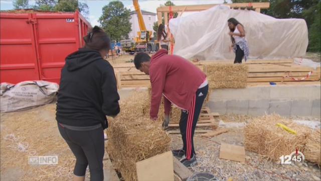 VD: un chantier participatif à Lausanne initie les jeunes aux travaux de la construction