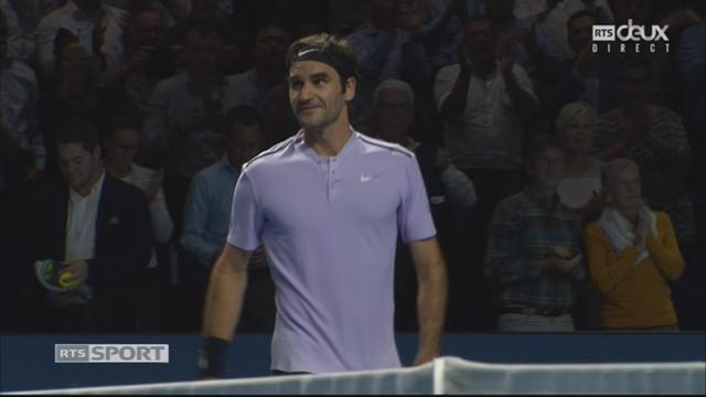Bâle, 1-4: R. Federer (SUI) bat A. Mannarino (FRA) (4-6, 6-1, 6-3)