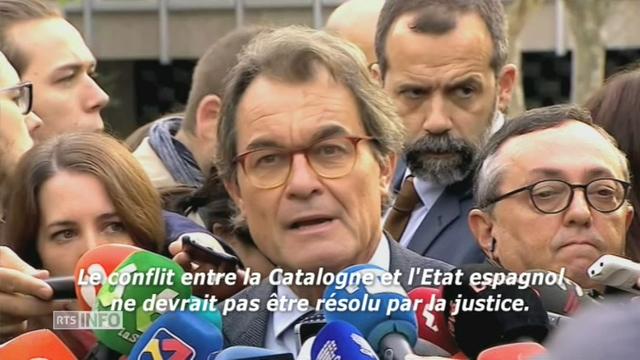 Artur Mas défend la solution politique pour résoudre la crise catalane