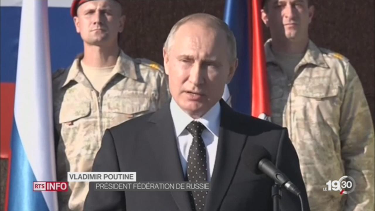 Poutine ordonne le retrait de troupes russes de Syrie