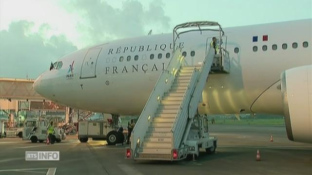 Le président français aux Antilles après le passage d'Irma