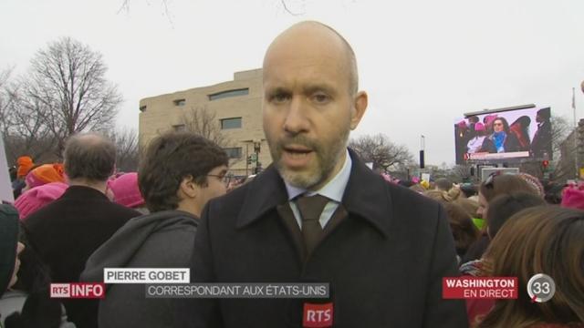 Manifestation anti-Trump: le point avec Pierre Gobet à Washington