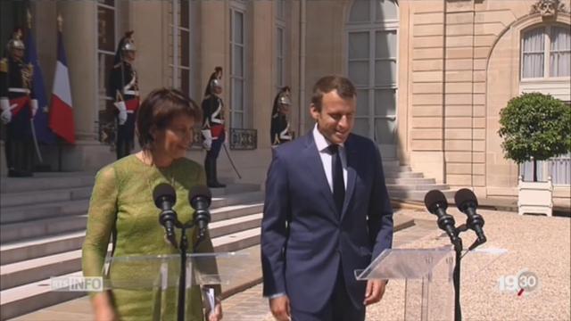 Doris Leuthard a rencontré le président Macron