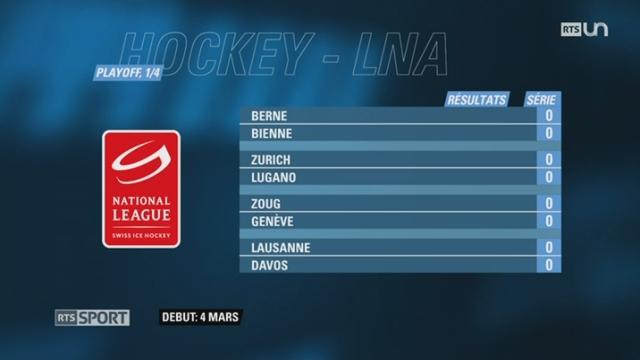 Hockey - LNA: les affiches des Playoff sont connues