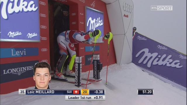 Levi (FIN), slalom 2e manche: Meillard (SUI) prend provisoirement la tête du classment