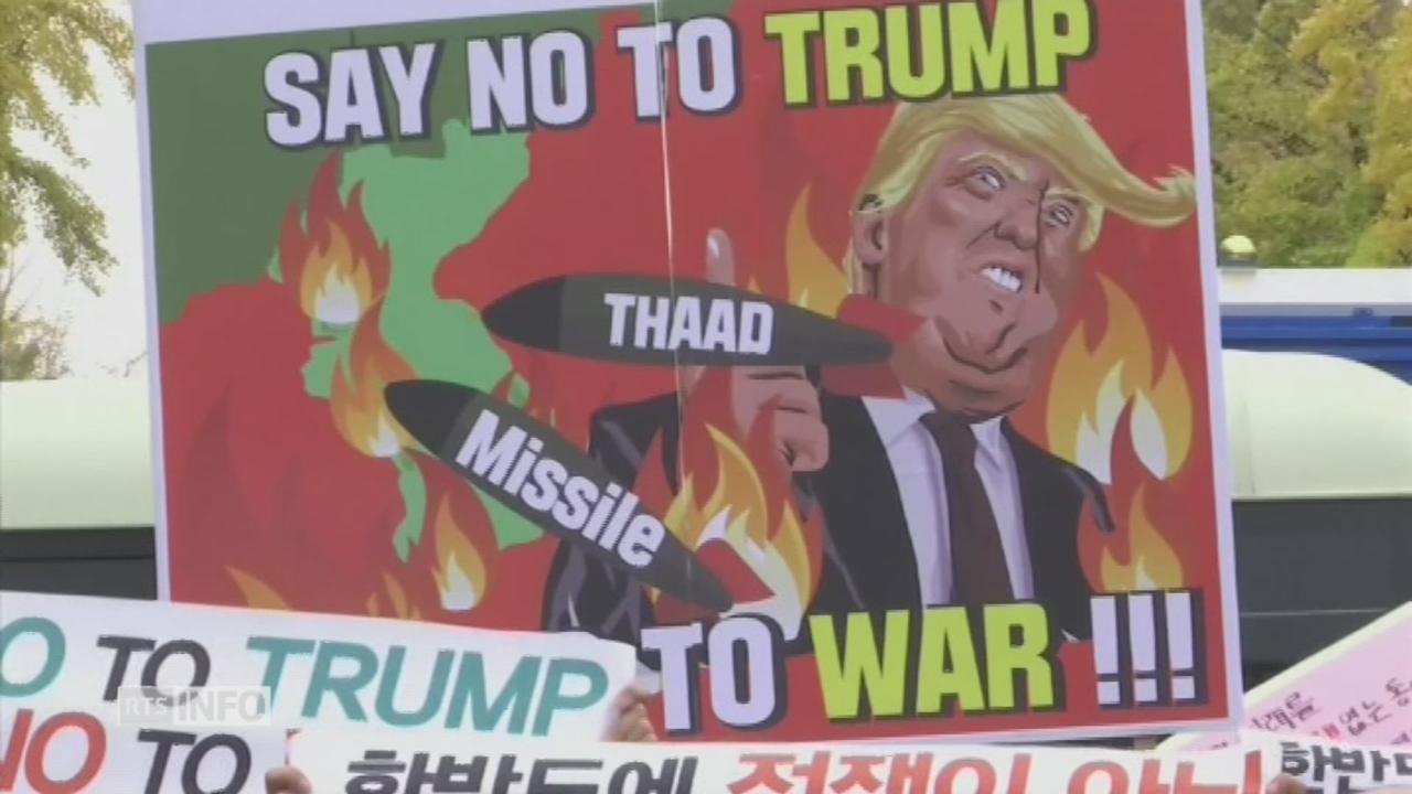 Donald Trump en visite en Corée du Sud