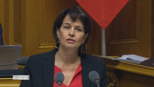 Doris Leuthard donne sa vision du service public