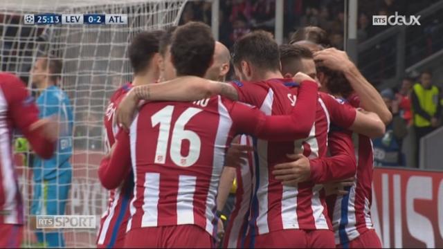 1-8, Leverkusen – Atletico Madrid (0-2): Antoine Griezmann inscrit le second but de son équipe