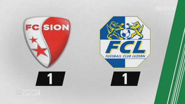 5e journée, Sion – Lucerne 1-1 : les buts de la rencontre.