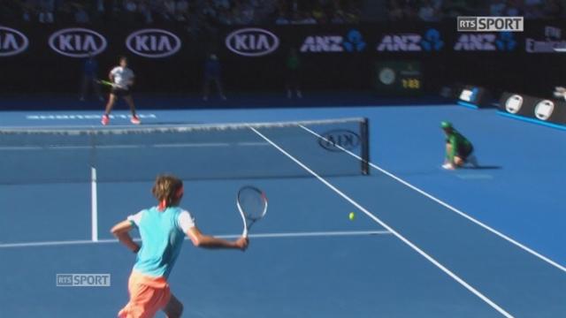 Open d'Australie, 1-16e: A. Zverev (GER) - R.Nadal (ESP) 6-4 1-3
