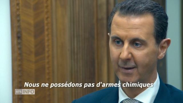 Bachar al-Assad assure n'avoir aucune arme chimique