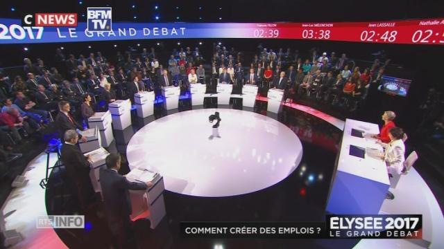 Les candidats à l'élection présidentielle française débattent de la sortie ou non de la France de l'Europe