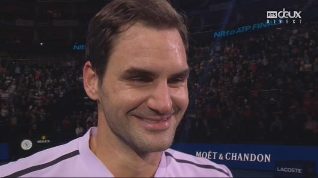 Groupe Becker, Roger Federer (SUI) - Alexander Zverev (GER) 7-6 5-7 6-1, interview de Federer