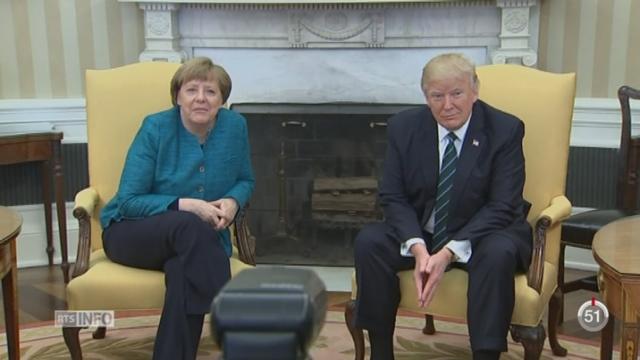 La première rencontre entre Merkel et Trump a été tendue