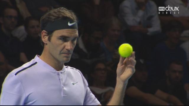 Bâle, 1-2 : R. Federer (SUI) - D. Goffin (BEL) (6-1)