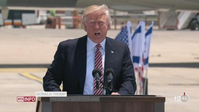 Donald Trump en visite en Israël