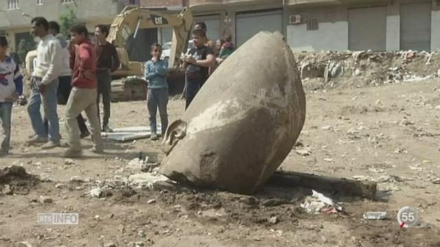 Le Caire: découverte de statues colossales de Ramsès II