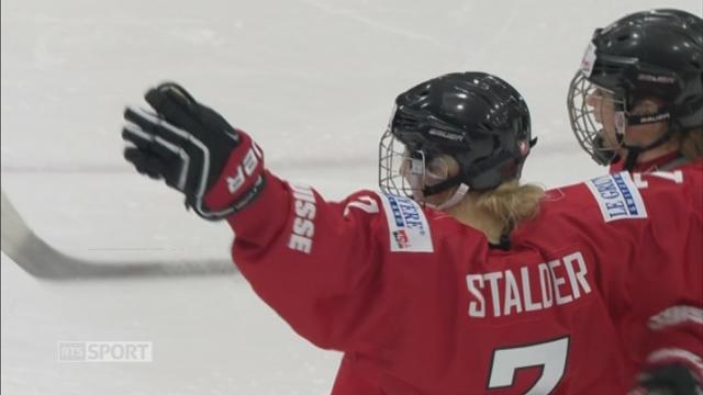 Hockey, Mondial dames : barrage Suisse - République tchèque 3-1, 42e Stalder