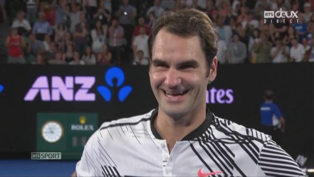 Open d’Australie, 1-8:  R. Federer (SUI) à l'interview