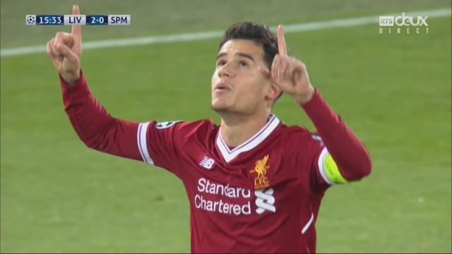 Ligue des Champions, Gr. E, Liverpool - Spartak Moscou (2-0): Coutinho 15e