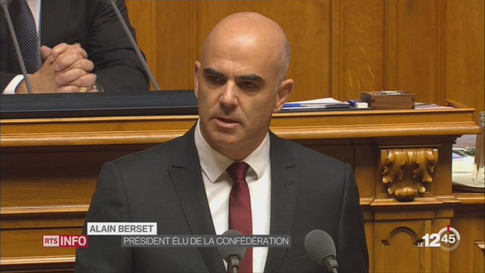 Alain Berset élu président de la Confédération